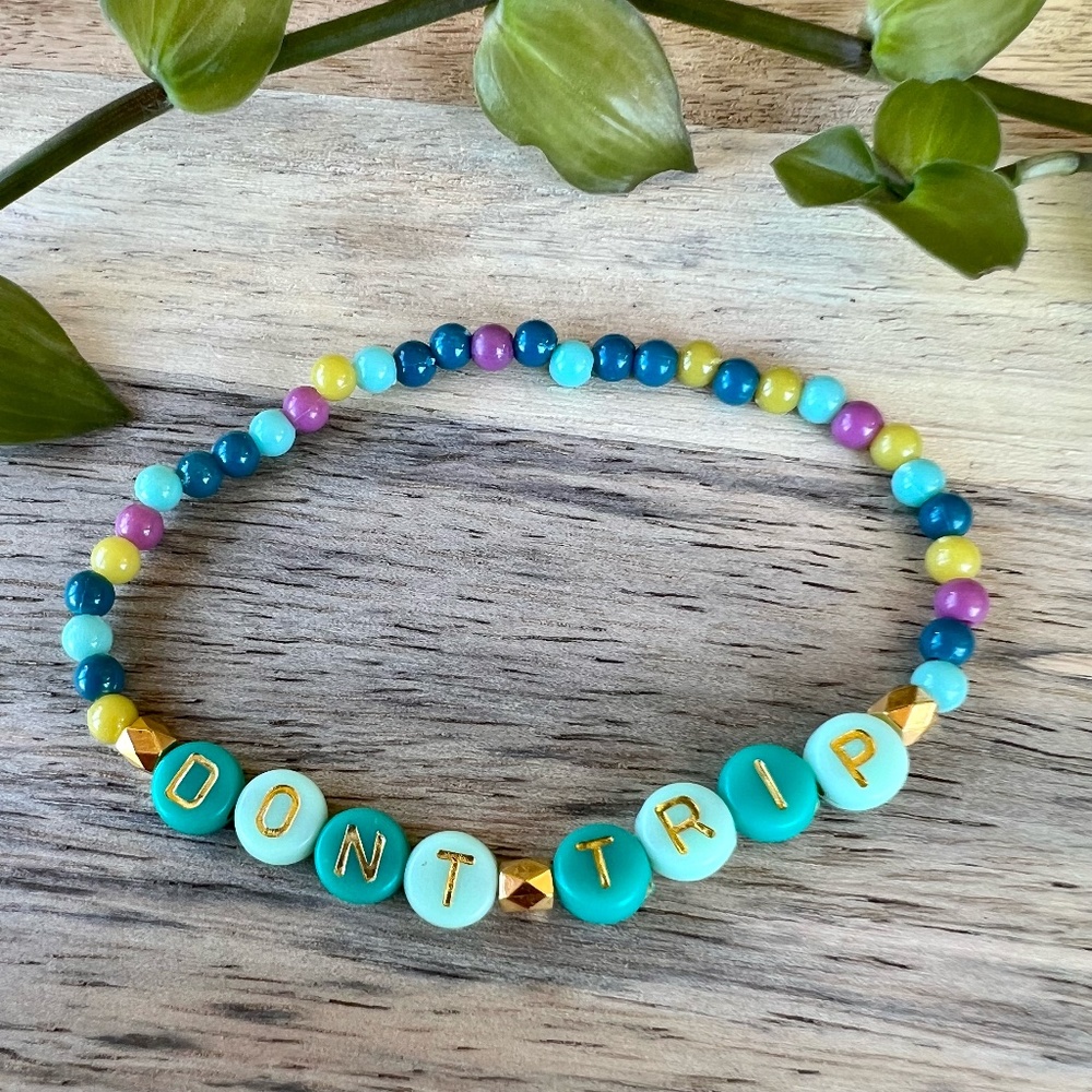 Don't Trip | Mac Miller Inspired Beaded Bracelet | Colorful Dainty Round Bead